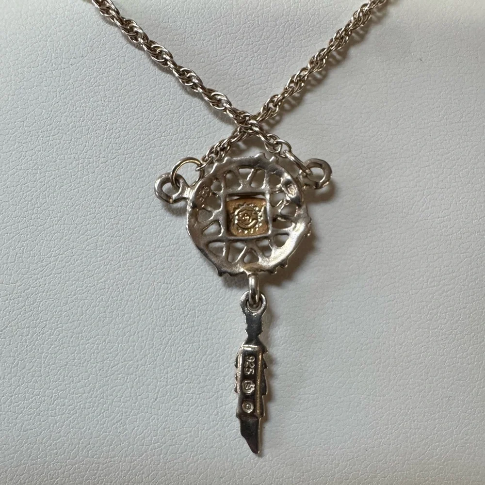 925 Harley Davidson Dream Catcher Necklace